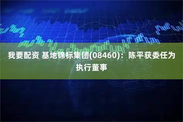 我要配资 基地锦标集团(08460)：陈平获委任为执行董事