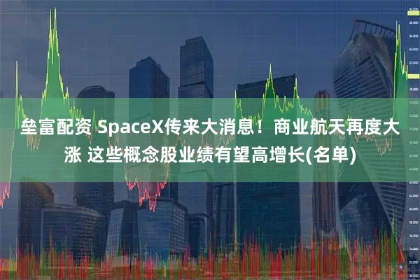 垒富配资 SpaceX传来大消息!商业航天再度大涨 这些概念股业绩有望高增长(名单)